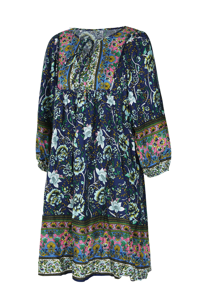 YESFASHION Bohemian Casual Holiday Style Dress Skirt Flower