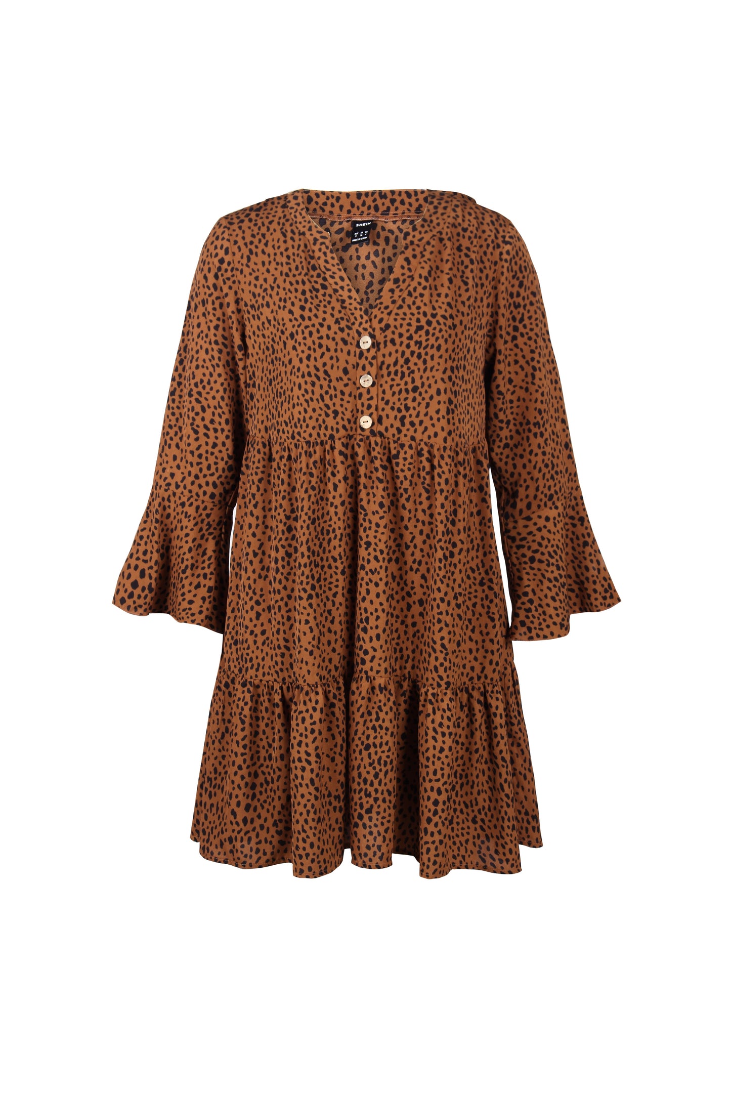 YESFASHION Commuter Dress Leopard Printing Sexy Skirt