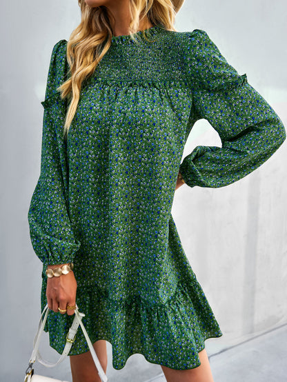 YESFASHION Women Clothing 2023 Spring And Autumn Floral Dress