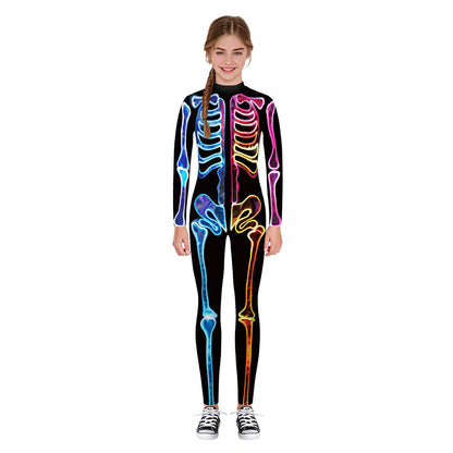 YESFASHION Halloween Digital Print Cos Cosplayer Jumpsuit