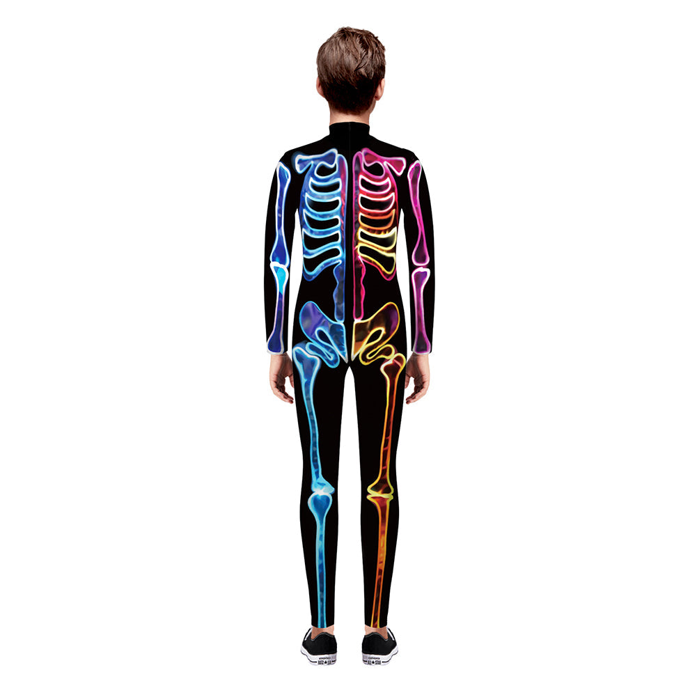 YESFASHION Halloween Digital Print Cos Cosplayer Jumpsuit