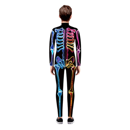 YESFASHION Halloween Digital Print Cos Cosplayer Jumpsuit