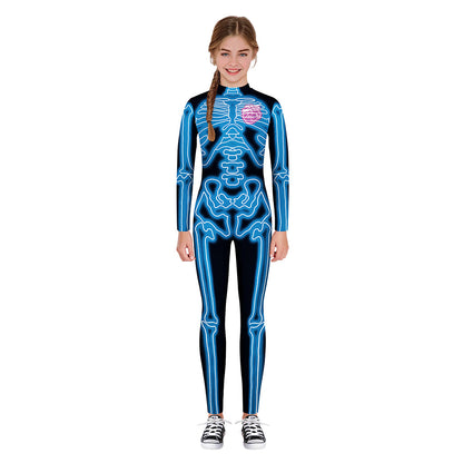 YESFASHION Halloween Digital Print Cos Cosplayer Jumpsuit