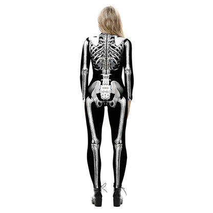 YESFASHION Halloween Digital Print Cos Cosplayer Jumpsuit
