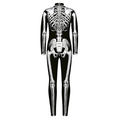 YESFASHION Halloween Digital Print Cos Cosplayer Jumpsuit