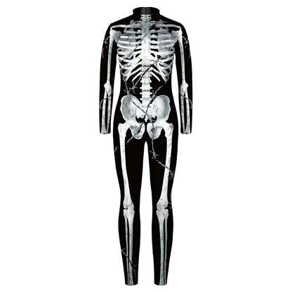 YESFASHION Halloween Digital Print Cos Cosplayer Jumpsuit