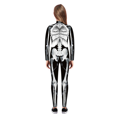 YESFASHION Halloween Digital Print Cos Cosplayer Jumpsuit
