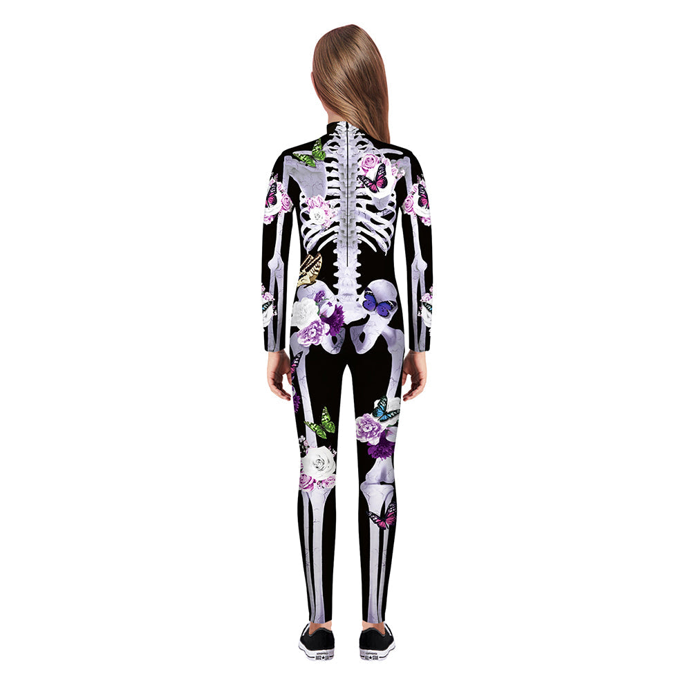 YESFASHION Halloween Digital Print Cos Cosplayer Jumpsuit
