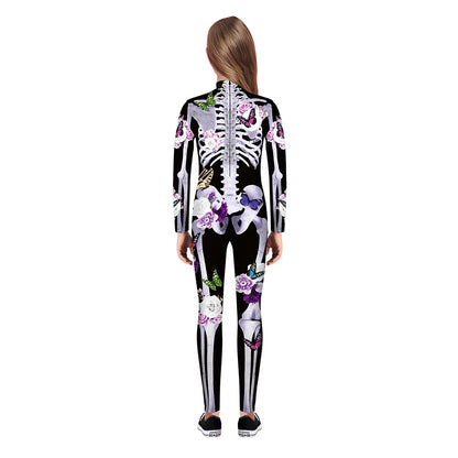 YESFASHION Halloween Digital Print Cos Cosplayer Jumpsuit