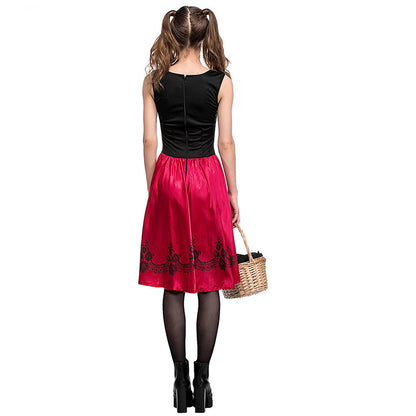YESFASHION Halloween Little Red Riding Hood Costume Adult Cosplay