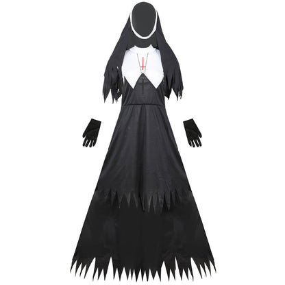 YESFASHION Women Halloween Nun Costume Cosplay