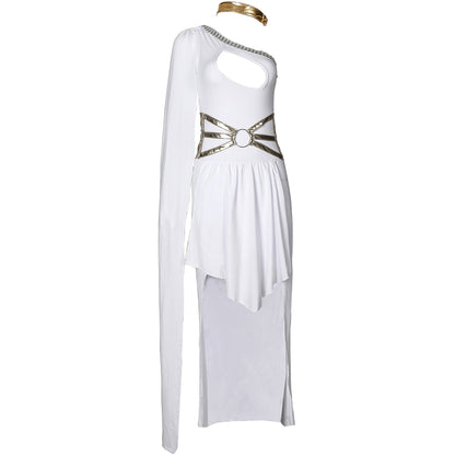 YESFASHION Greek Goddess Halloween Costume Party Dress