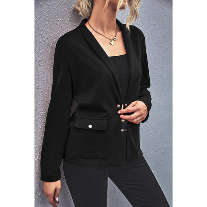 YESFASHION Hot Selling Temperament Square Pocket Blazer Sweaters