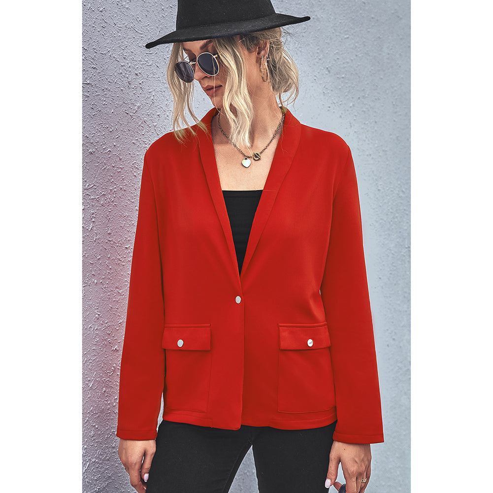 YESFASHION Hot Selling Temperament Square Pocket Blazer Sweaters