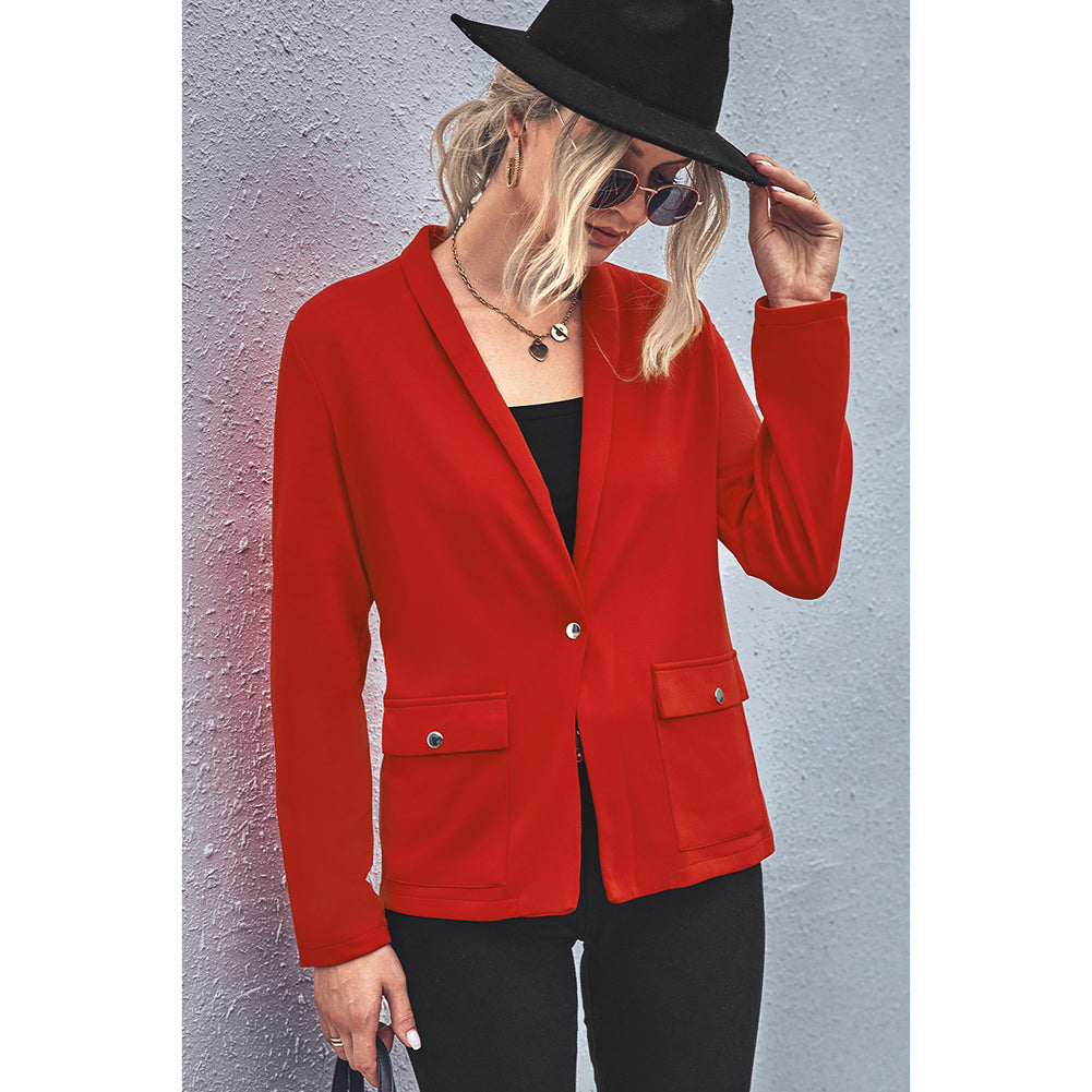 YESFASHION Hot Selling Temperament Square Pocket Blazer Sweaters