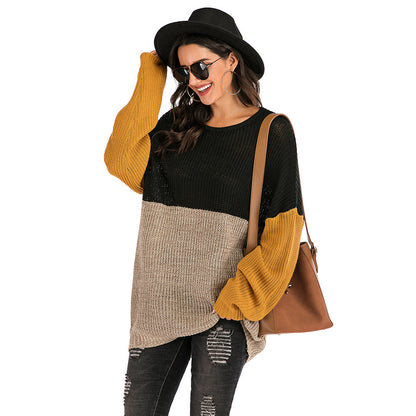 YESFASHION Women Cross-border Long Sleeve Knit Sweaters