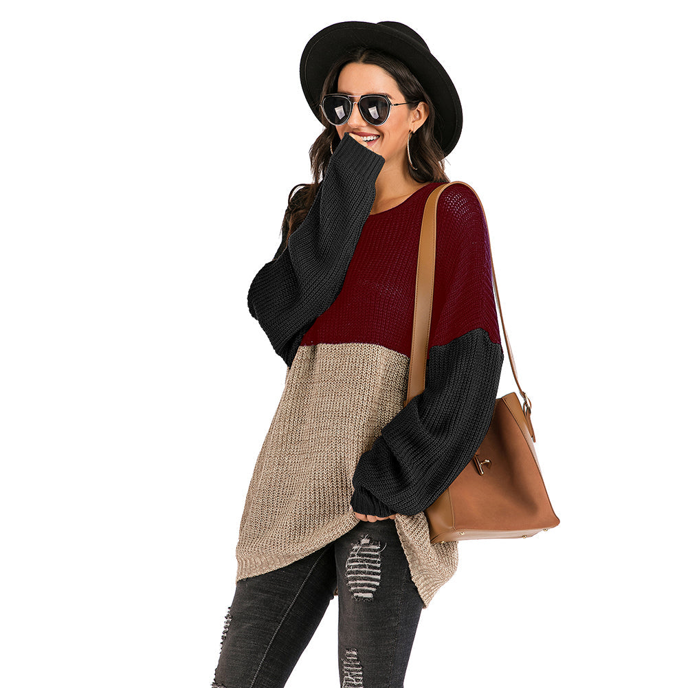 YESFASHION Women Cross-border Long Sleeve Knit Sweaters