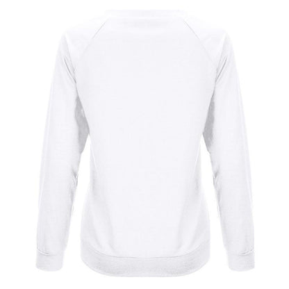 YESFASHION Santa Print Slouchy Raglan Sleeve Women Sweatshirts