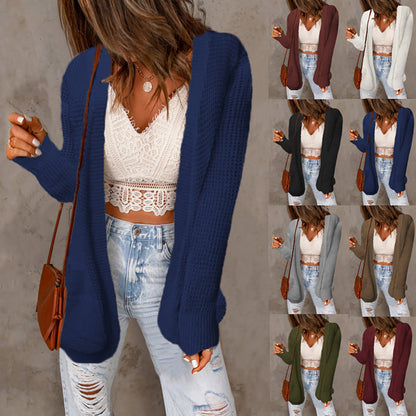 YESFASHION Women Loose Oversized Pocket Sweaters Jacket