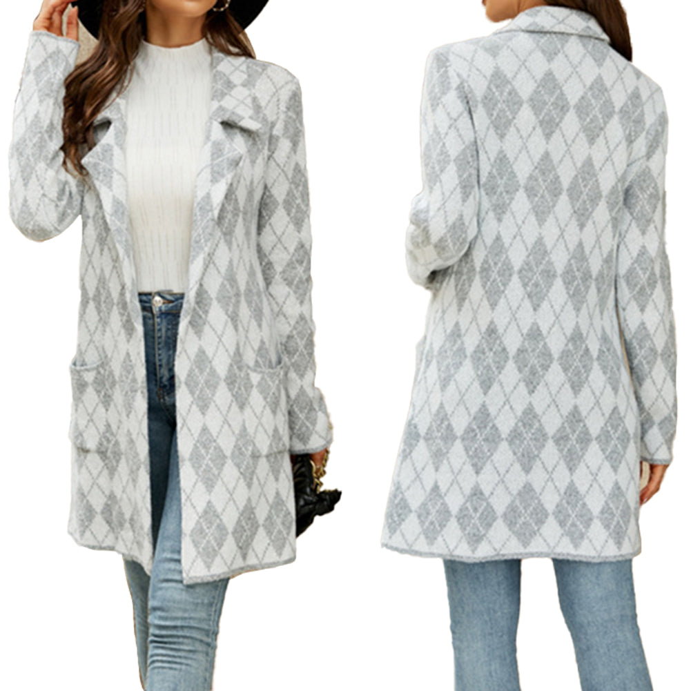 YESFASHION Commuter Blazer Trench Coats Jackets