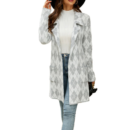 YESFASHION Commuter Blazer Trench Coats Jackets