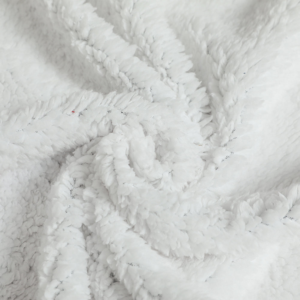 YESFASHION Lazy Tv Blanket Hooded Pullover Flange Lamb