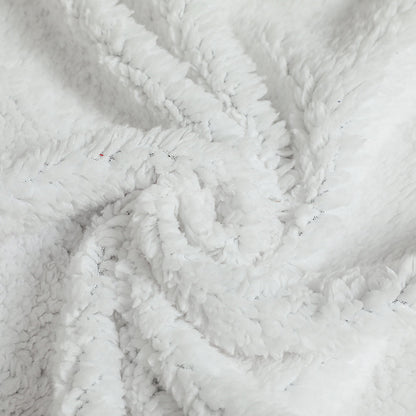 YESFASHION Lazy Tv Blanket Hooded Pullover Flange Lamb