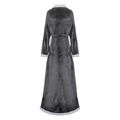 YESFASHION Lazy Tv Blanket Hooded Pullover Flange Lamb