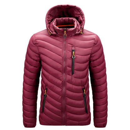 YESFASHION Lightweight Down Rib Padded Jacket Coats