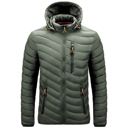 YESFASHION Lightweight Down Rib Padded Jacket Coats
