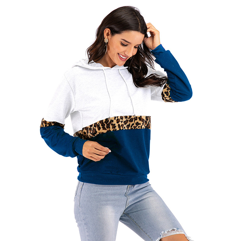 YESFASHION Long-sleeve Contrasting Base Hoodie Sweatshirts