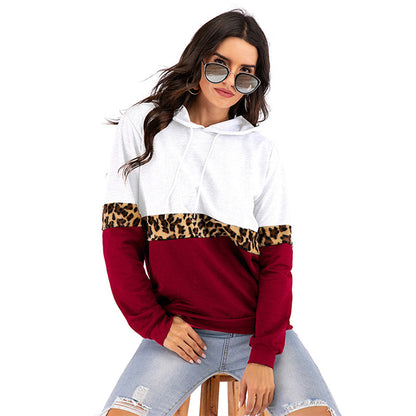 YESFASHION Long-sleeve Contrasting Base Hoodie Sweatshirts