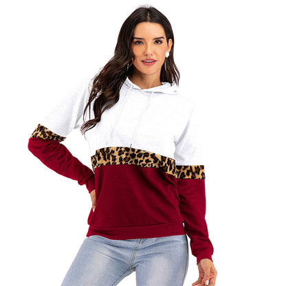 YESFASHION Long-sleeve Contrasting Base Hoodie Sweatshirts