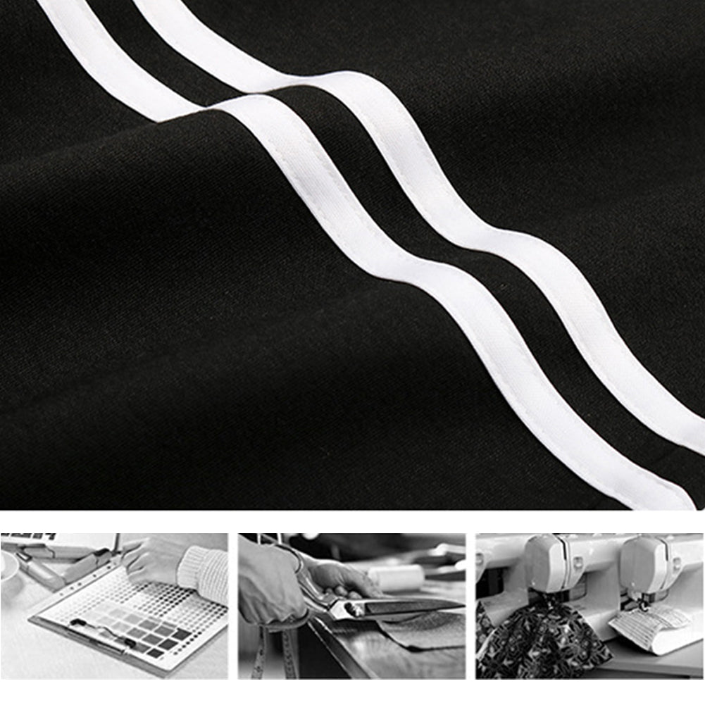 YESFASHION Panelled Contrasting Hip-lifting High-waisted Straight Pants