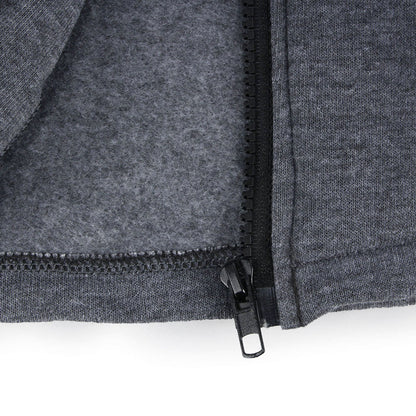 YESFASHION Horn Button Coats Padded Hooded Blend Jacket