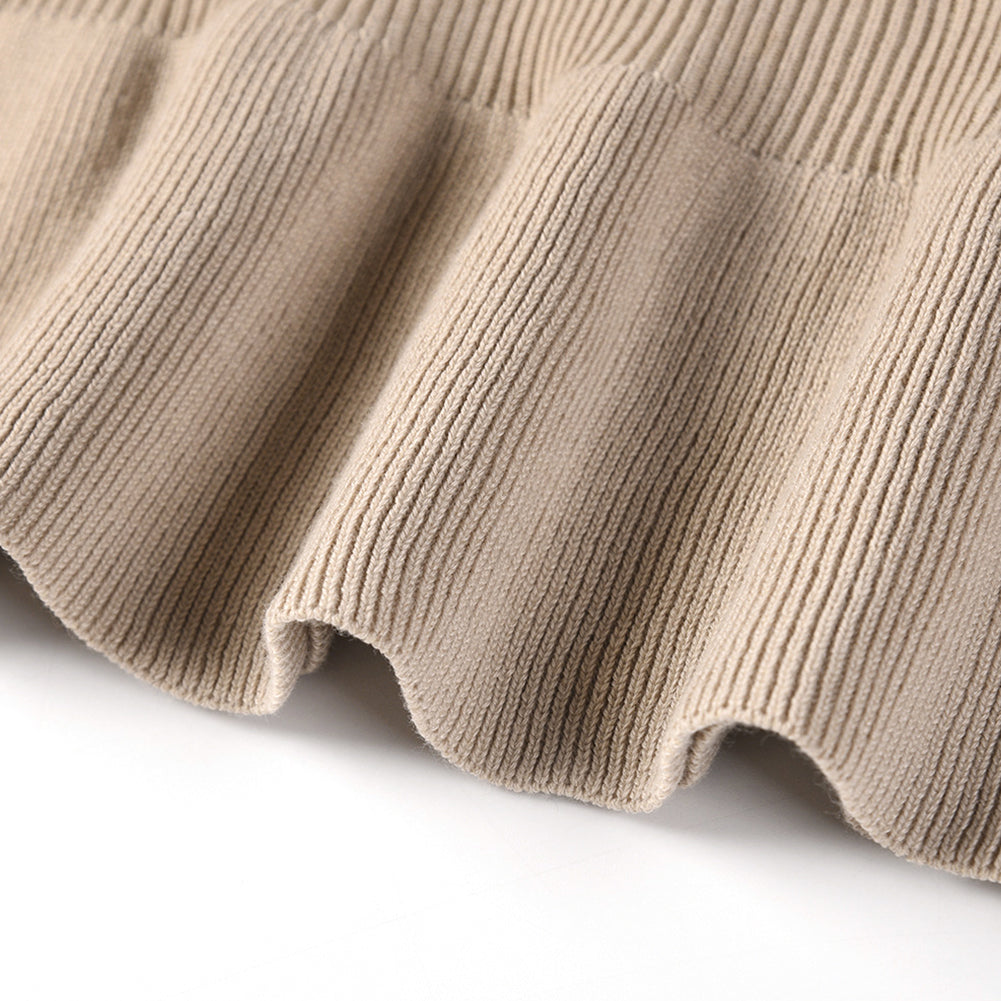 YESFASHION Women Cropped Pullover Sexy V-neck Knit Tops