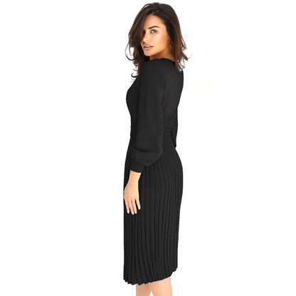 YESFASHION Women New Fall Winter Knit Dress
