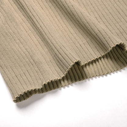 YESFASHION V-neck Double Breasted Knit Sweaters Dress