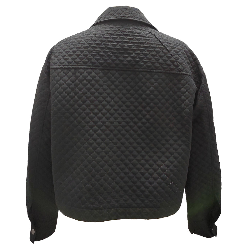 YESFASHION Lapel Loose Casual Zip Coats Jacket