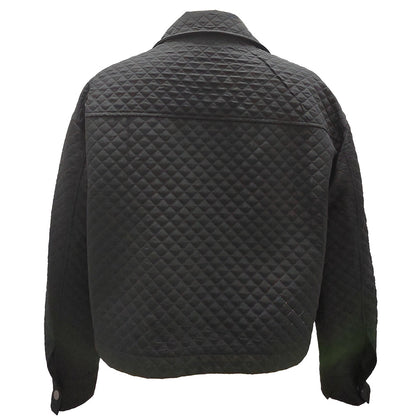 YESFASHION Lapel Loose Casual Zip Coats Jacket