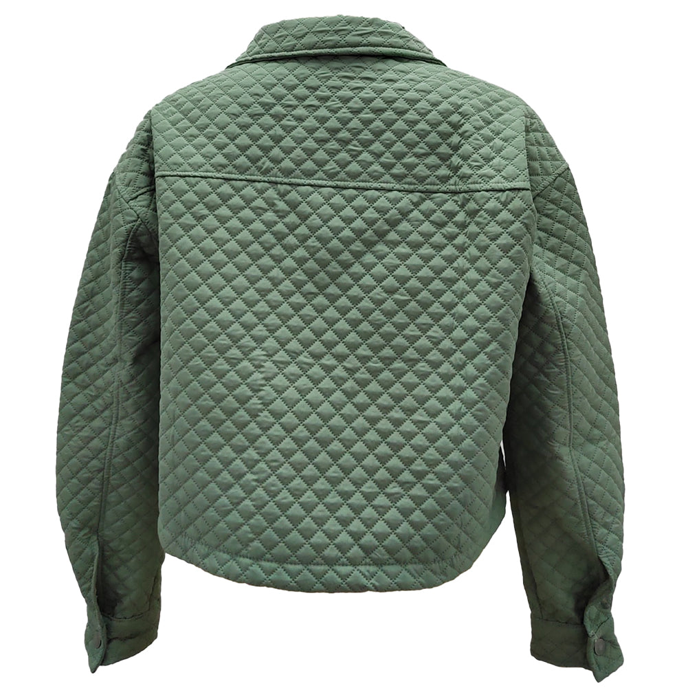 YESFASHION Lapel Loose Casual Zip Coats Jacket