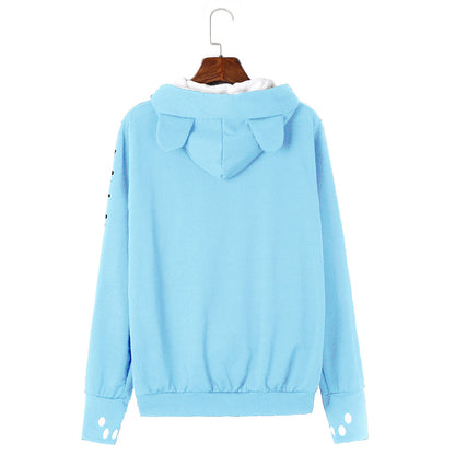 YESFASHION Cat Hoodie Street Hipster Wear Long Sleeve Sweater