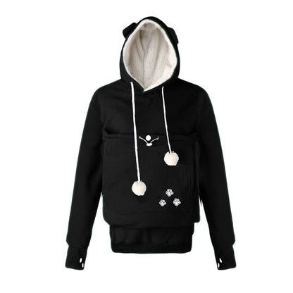 YESFASHION Cat Dog Kangaroo Long Sleeve Hoodie Sweatshirts