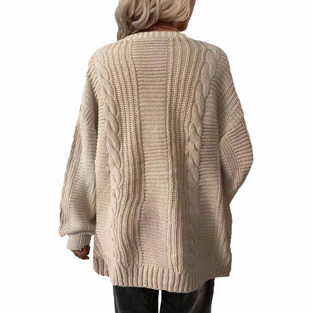 YESFASHION Relaxed Loose Cardigan Sweaters Jacket