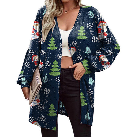 YESFASHION Christmas Sweaters Long Sleeve Fashion Cardigan