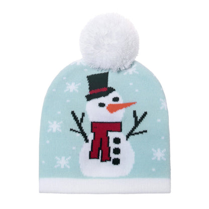 YESFASHION 100% Acrylic Christmas Hat Cute Kids Knitted Woolen Hat