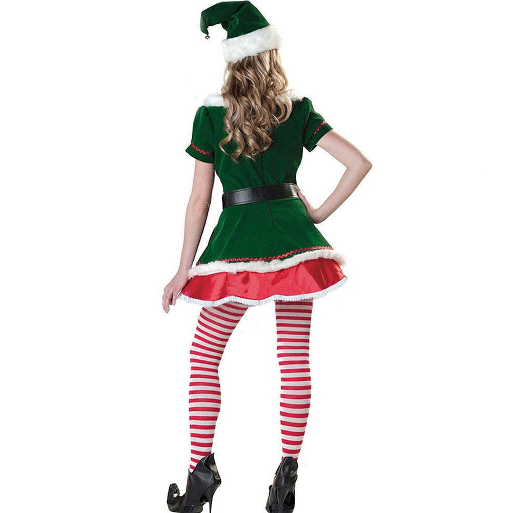 YESFASHION Christmas Tree Green Costume Cosplay
