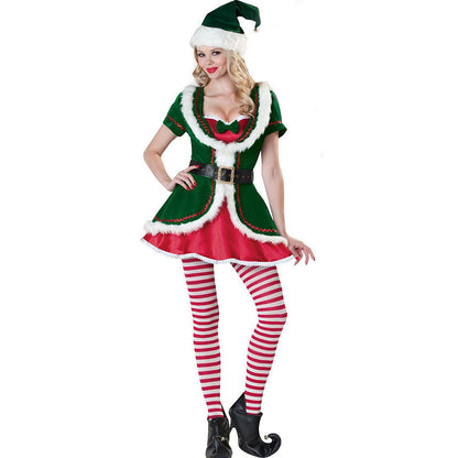 YESFASHION Christmas Tree Green Costume Cosplay