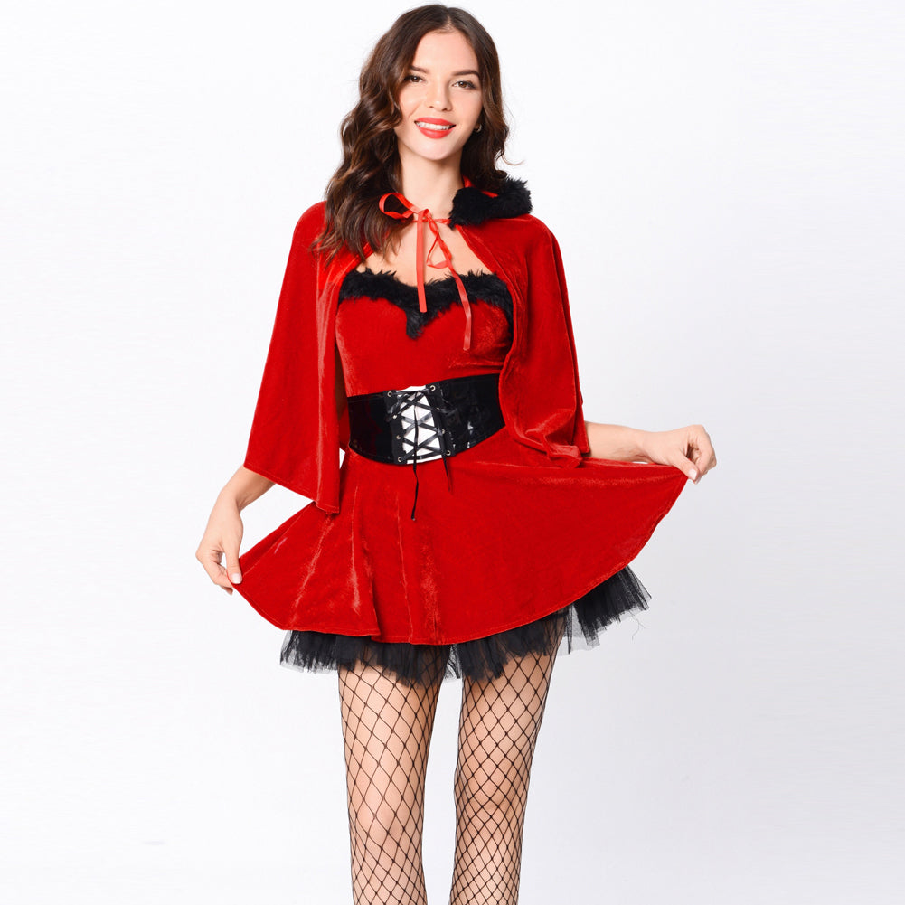 YESFASHION Christmas Suit Cosplay Stage Performance Costume