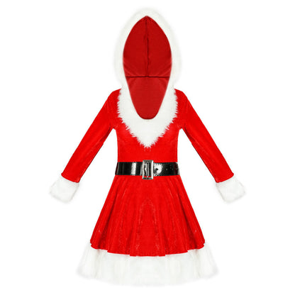 YESFASHION Green Red Christmas Costume Performance